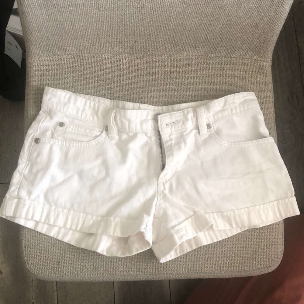 Bcbg maxaria white denim shorts bcbgmaxaria